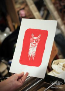 Linogravure sur papier